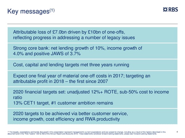 FY Results | RBS Group - Page 5