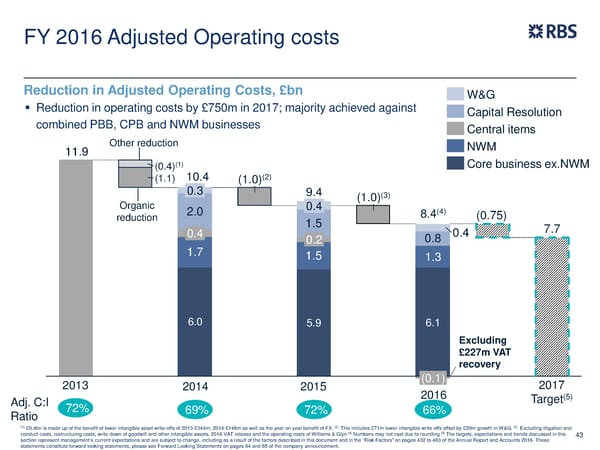 FY Results | RBS Group - Page 43