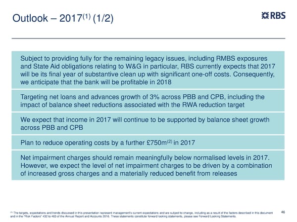 FY Results | RBS Group - Page 46